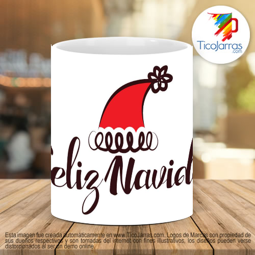 Feliz Navidad Tazas Personalizadas En Costa Rica