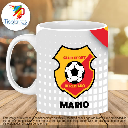 Jarras Personalizadas Club Sport Herediano con Nombre