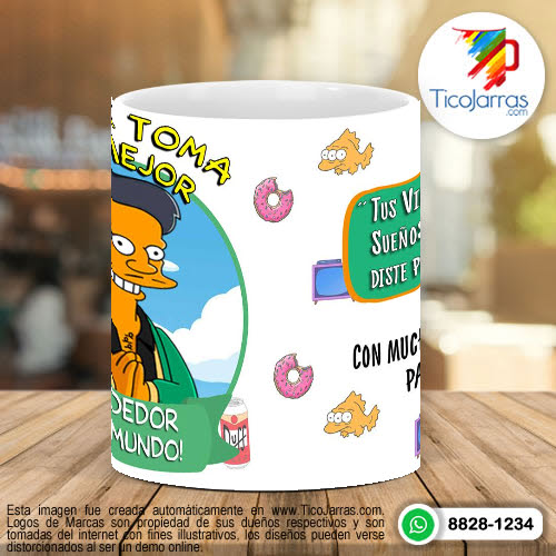 Tazas Personalizadas Aquí toman los Simpsons - Vendedor