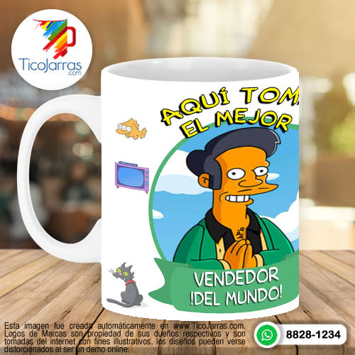 Tazas Personalizadas en Costa Rica Aquí toman los Simpsons - Vendedor