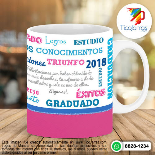 Tazas Personalizadas en Costa Rica Recuerdo de mi Graduación