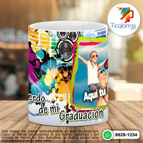 Tazas Personalizadas Recuerdo de mi Graduación