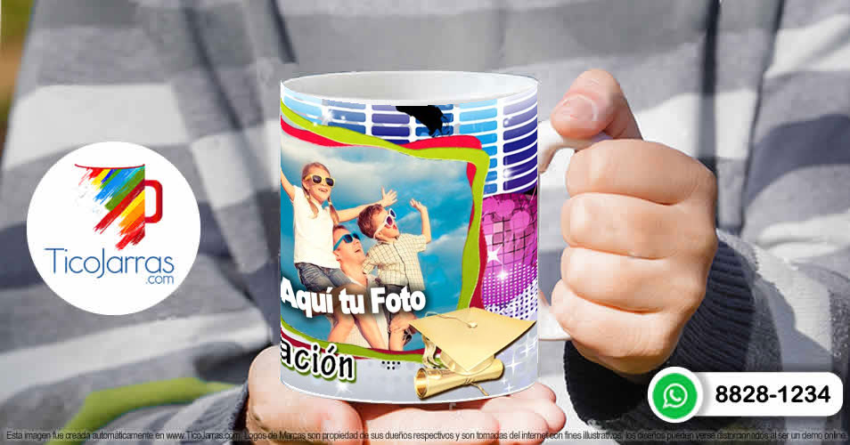 Tazas Personalizadas en Costa Rica Recuerdo de mi Graduación