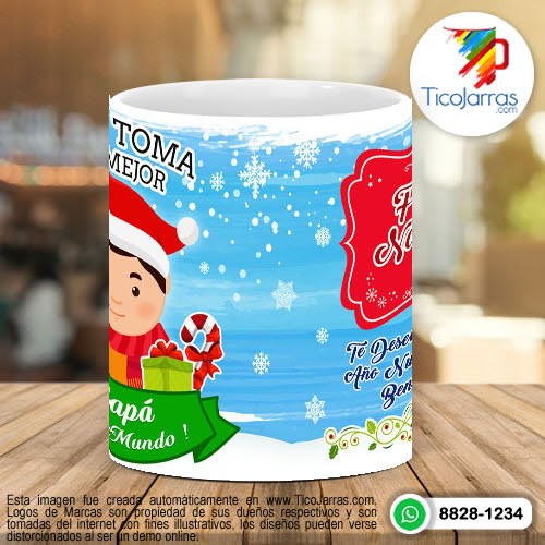 Tazas Personalizadas Aquí Toma - Papá