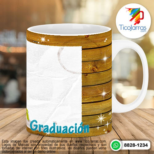 Tazas Personalizadas en Costa Rica Recuerdo de mi Graduación