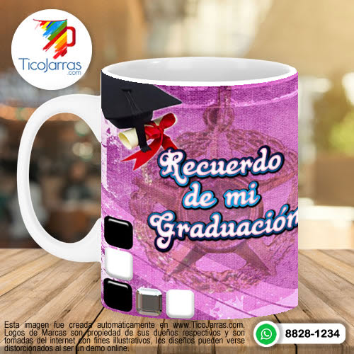 Jarras Personalizadas Recuerdo de mi Graduación