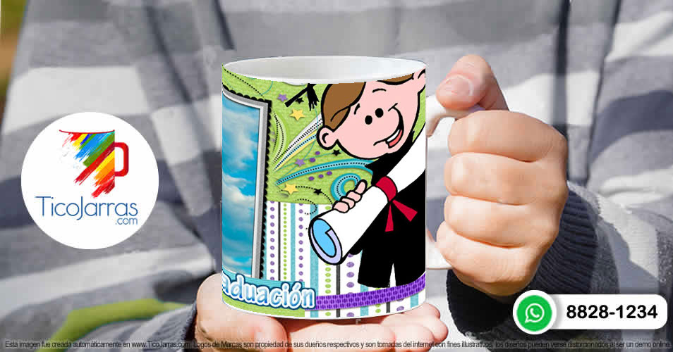 Tazas Personalizadas en Costa Rica Recuerdo de mi Graduación