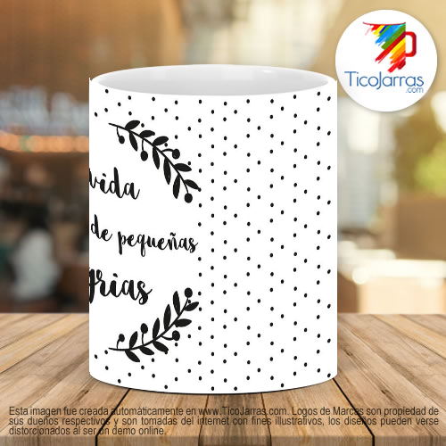 Tazas Personalizadas La vida está llena de pequeñas alegrías