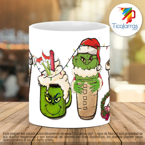 Tazas Personalizadas Grinch Navidad