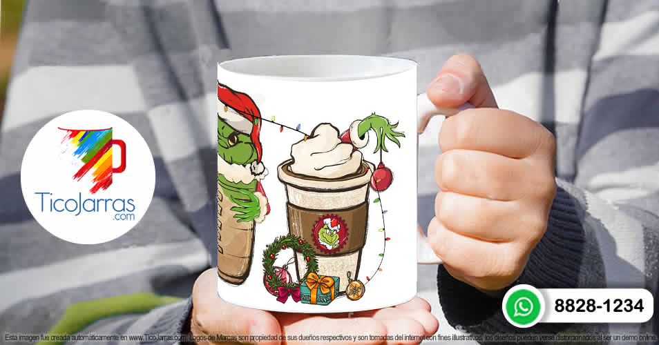 Tazas Personalizadas en Costa Rica Grinch Navidad