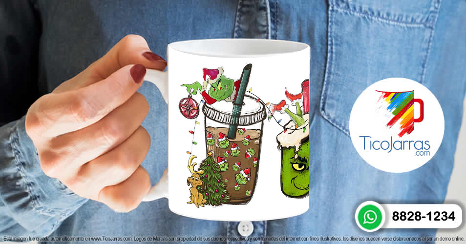 Artículos Personalizados Grinch Navidad