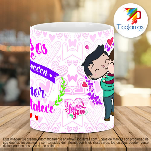 Tazas Personalizadas Tus besos me enloquecen Tu amor me Fortalece