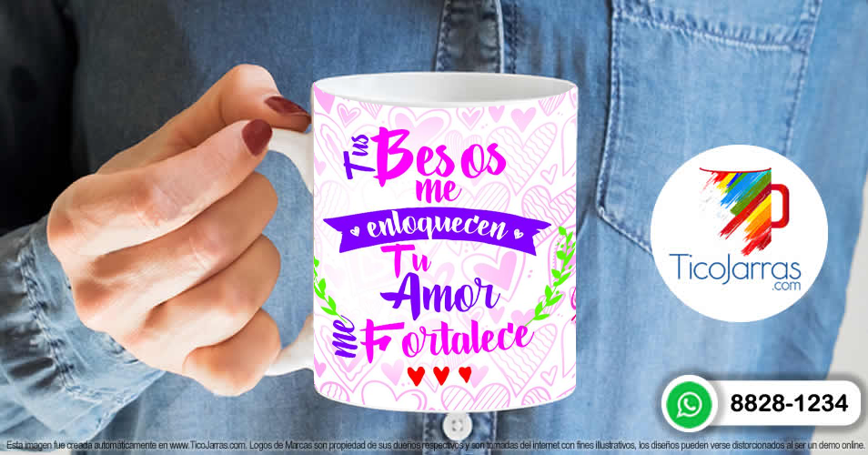 Artículos Personalizados Tus besos me enloquecen Tu amor me Fortalece