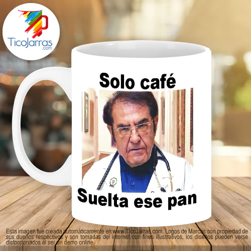 Jarras Personalizadas Solo café, suelta ese pan