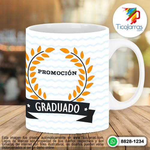 Tazas Personalizadas en Costa Rica Recuerdo de mi Graduación