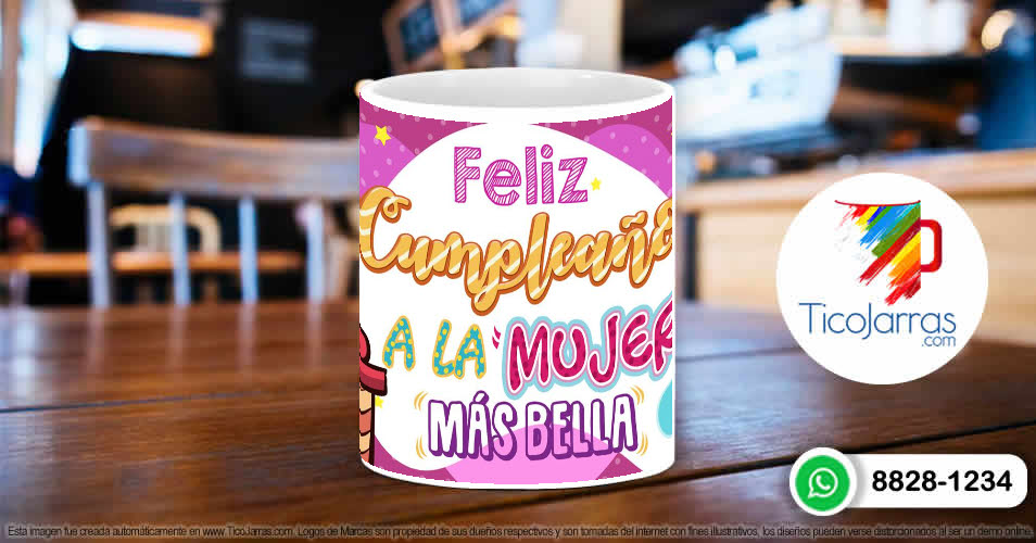 Tazas Personalizadas en Costa Rica Feliz Cumpleaños