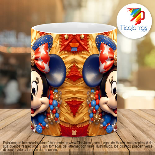 Tazas Personalizadas Mini Mouse 3D