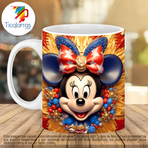 Jarras Personalizadas Mini Mouse 3D