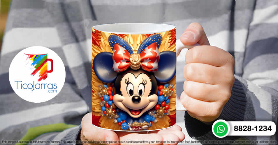 Tazas Personalizadas en Costa Rica Mini Mouse 3D