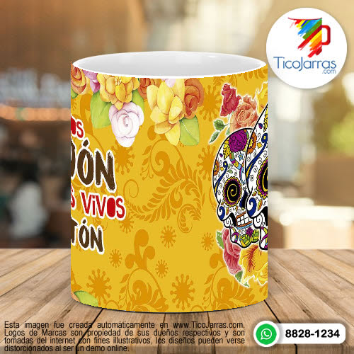 Tazas Personalizadas los muertos al cajón y los vivos al fiestón