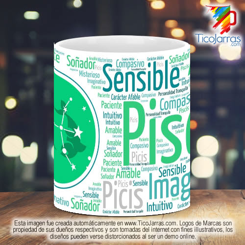 Tazas Personalizadas en Costa Rica Signo del Zodiaco Picis