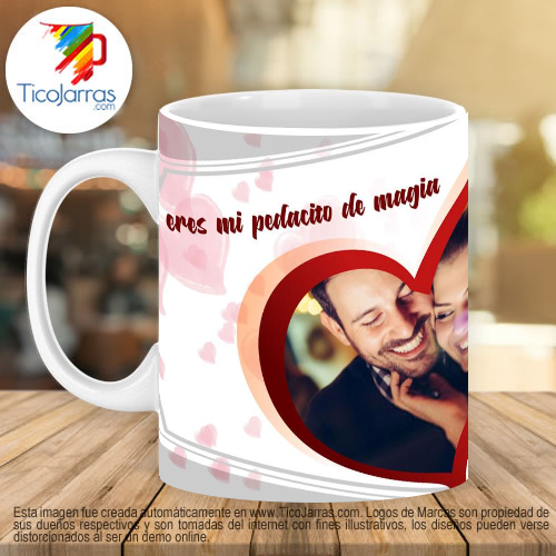 Jarras Personalizadas San Valentin con foto personalizada