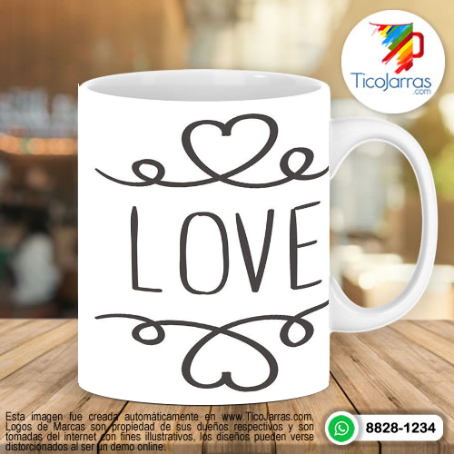 Diseños Personalizadas Taza Love perritos