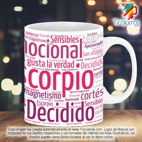 Diseños Personalizadas Signo del Zodiaco Escorpio