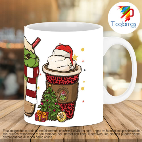 Tazas Personalizadas en Costa Rica Grinch Navidad