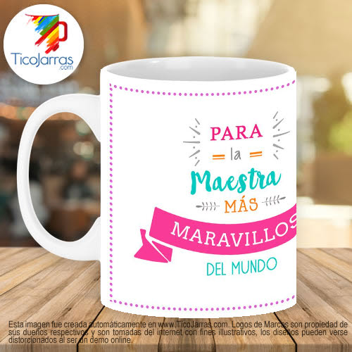 Jarras Personalizadas Feliz Día del Maestro