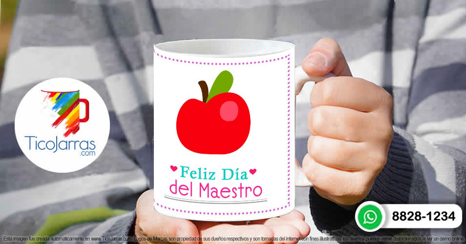 Feliz Día del Maestro Tazas personalizadas en Costa Rica