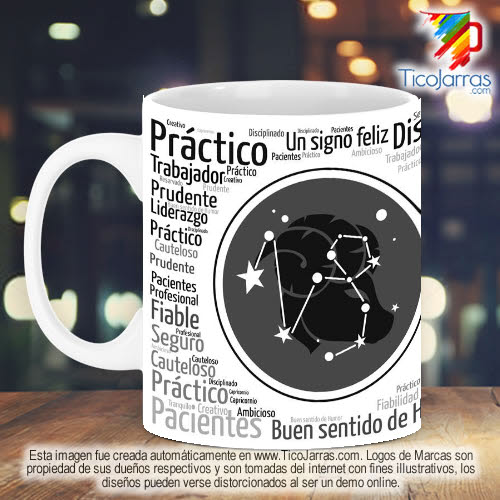 Jarras Personalizadas Signo del Zodiaco Capricornio