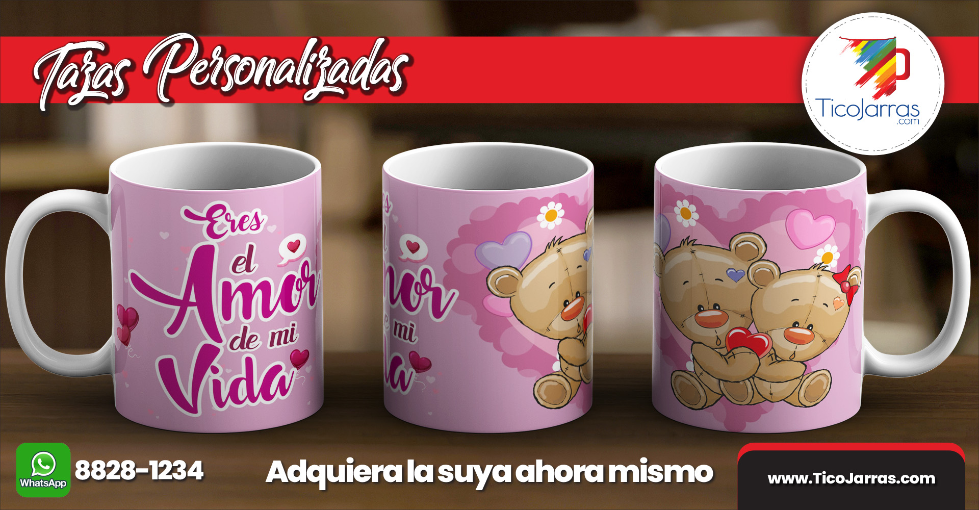 Tazas Personalizadas Eres el Amor de mi Vida