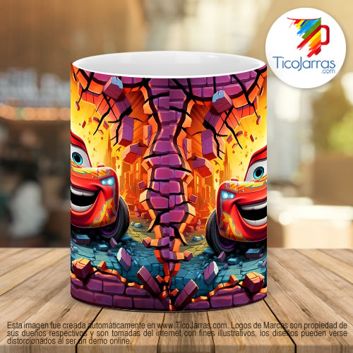 Tazas Personalizadas Cars 3D