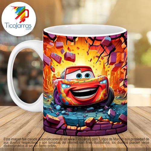 Jarras Personalizadas Cars 3D