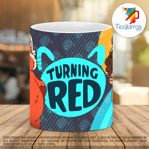 Tazas Personalizadas Turning Red