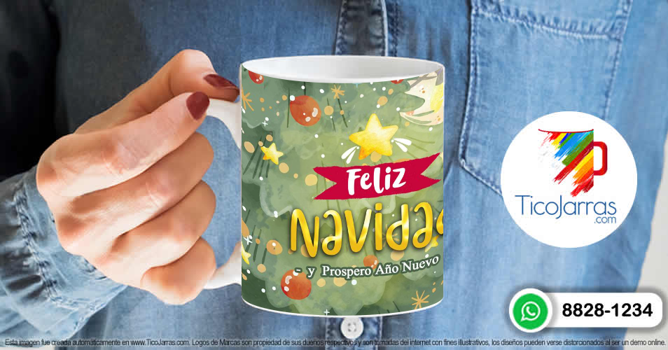 Tazas Personalizadas en Costa Rica Feliz Navidad Acualera Gato