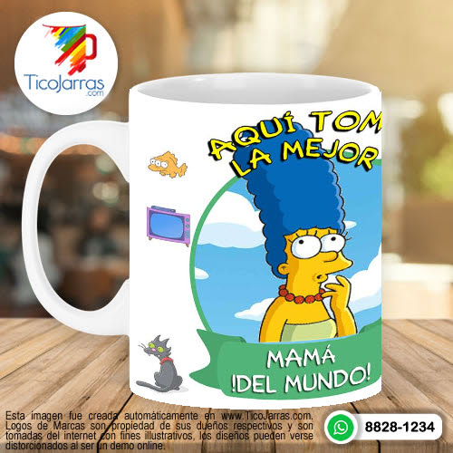 Tazas Personalizadas en Costa Rica Aquí toman los Simpsons - Mamá