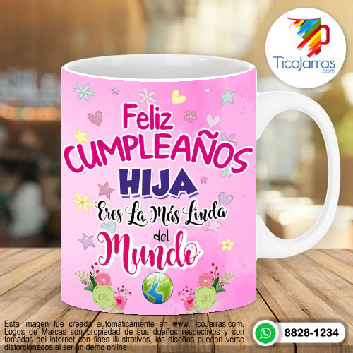 Diseños Personalizadas Feliz Cumpleaños Hija