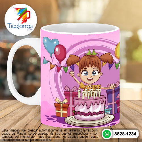 Jarras Personalizadas Feliz Cumpleaños Hija