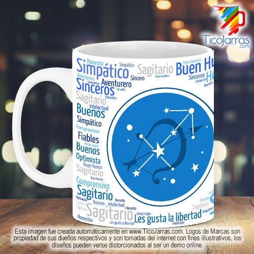 Jarras Personalizadas Signo Zodiacal Sagitario