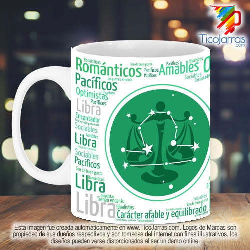 Jarras Personalizadas Signo del Zodiaco Libra