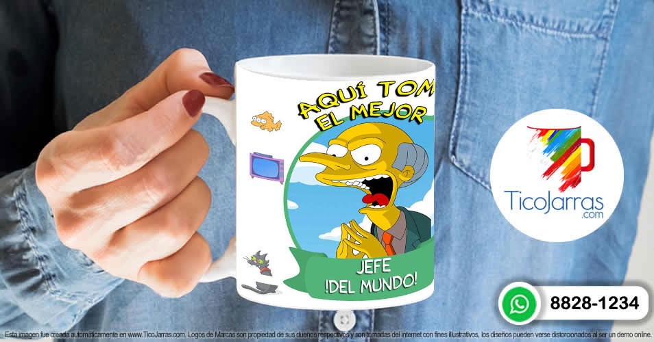 Artículos Personalizados Aquí toman los Simpsons - Jefe