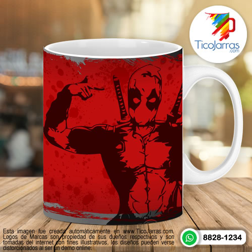 Tazas Personalizadas en Costa Rica Deadpool