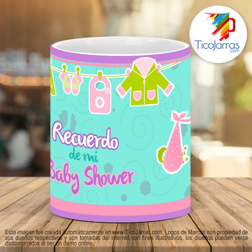 Tazas Personalizadas Recuerdo de mi Baby Shower