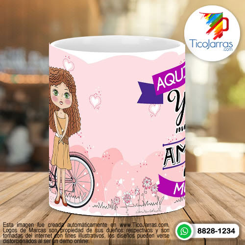 Tazas Personalizadas Aquí Toma la Mejor Amiga