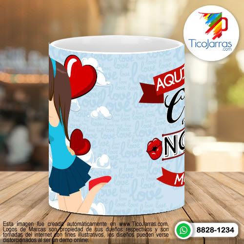 Tazas Personalizadas Aquí Toma el Mejor Novio