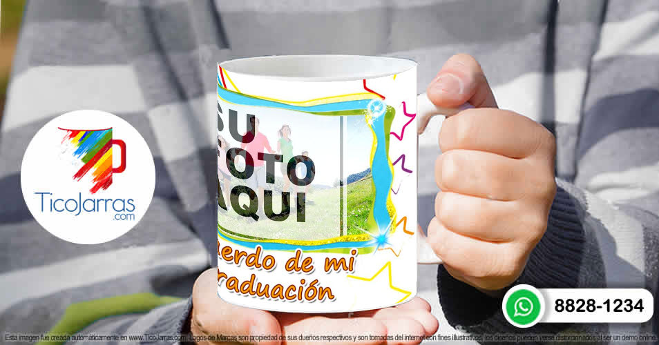 Tazas Personalizadas en Costa Rica Recuerdo de mi Graduación