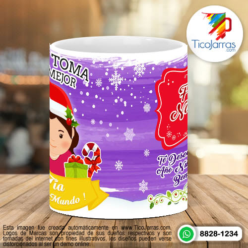 Tazas Personalizadas Aquí Toma - Tia