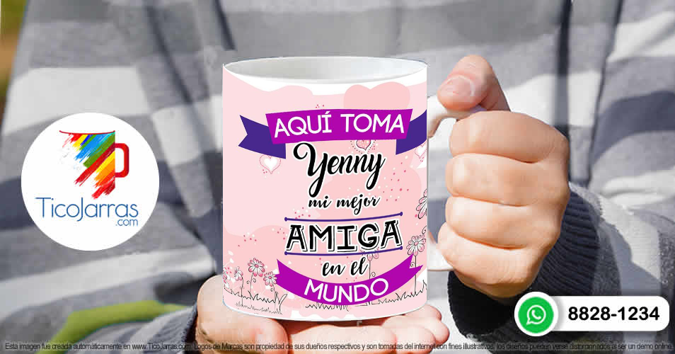 Tazas Personalizadas en Costa Rica Aquí toma mi mejor amiga del mundo